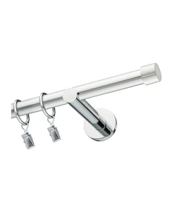 Karnisz Chrom połysk pojedynczy 19mm Luna