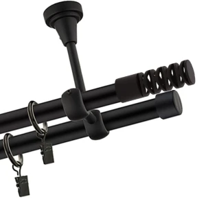 Karnisz sufitowy czarny mat podwójny 19+ 19mm Primavera