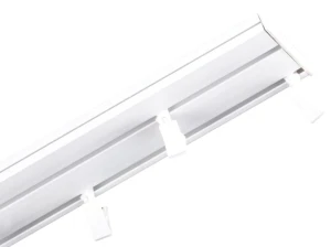 Szyna sufitowa podwójna dwutorowa biała PCV PVC