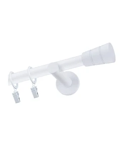 Karnisz biały Mat pojedynczy 19mm Basic